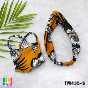 Annaella Headband / Turban & Face Mask Set, TM435S
